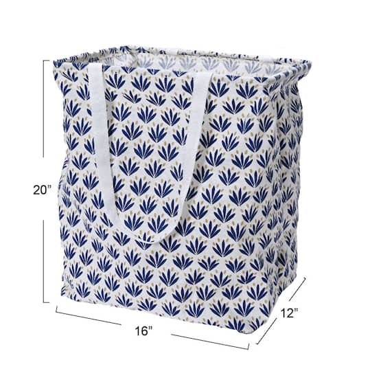 Household Essentials Krush Rectangular Laundry Bag with Handles (Blue)